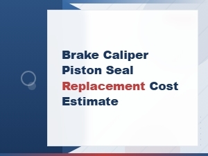 Brake Caliper Piston Seal Replacement Cost